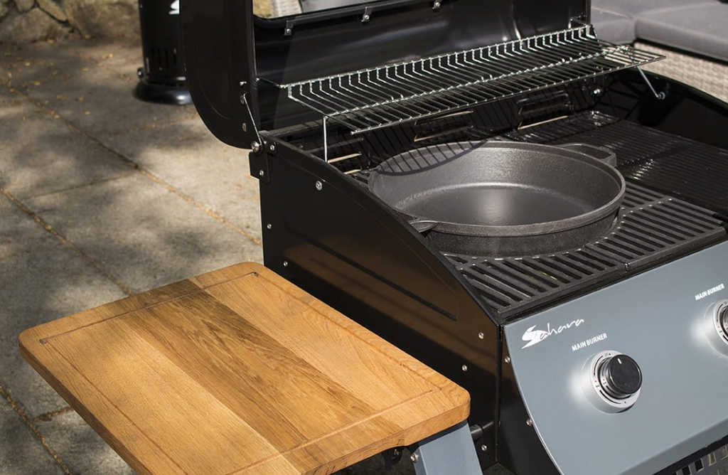 Sahara 3 Burner Oak Gas BBQ