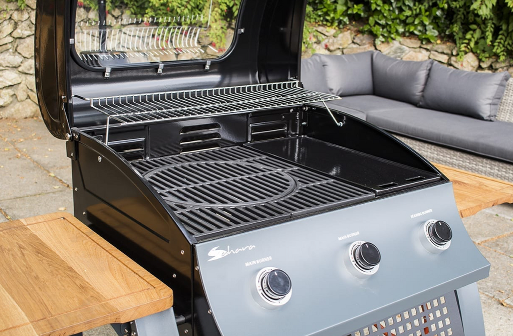 Sahara 3 Burner Oak Gas BBQ