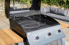 Sahara 3 Burner Oak Gas BBQ